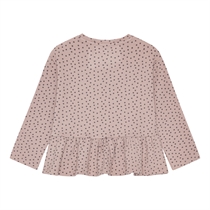 Birkholm Peplum Rib Bluse Pudder Rosa & Måne Lilla